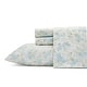preview thumbnail 13 of 64, Laura Ashley Soft & Silky Sateen Printed Cotton Sheet Set King - Rena Teal