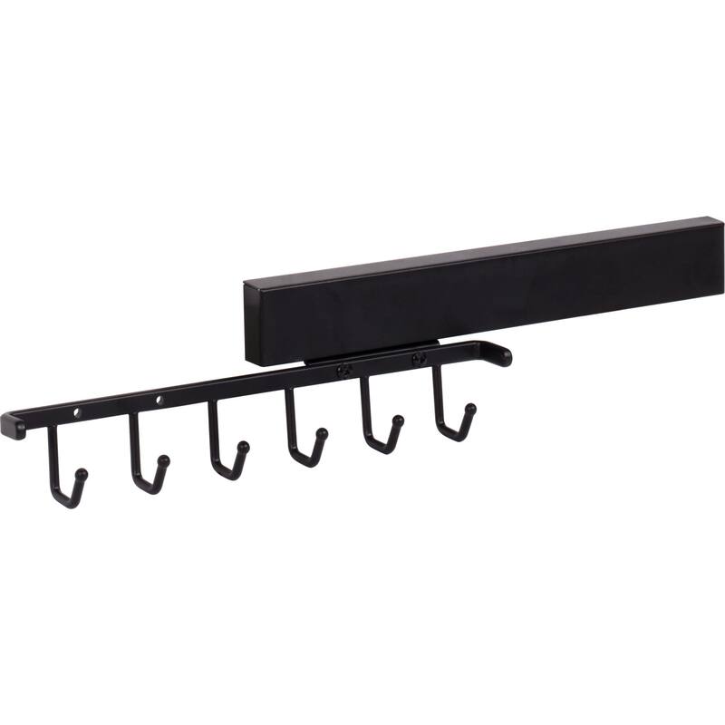 Hardware Resources Six Hook Pull Out Belt Rack