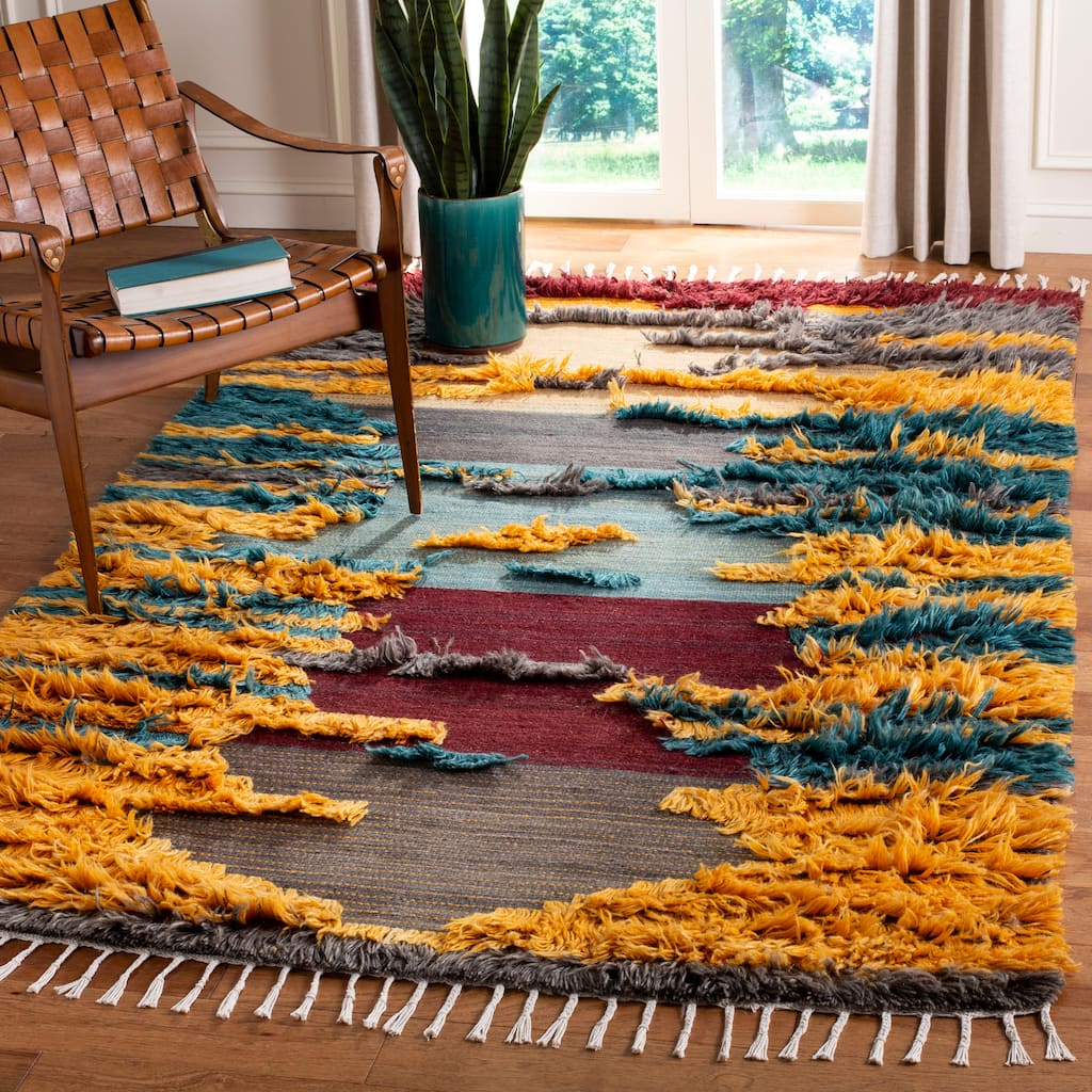 SAFAVIEH Hand-knotted Kenya Kornilia Southwestern Tribal Wool Rug