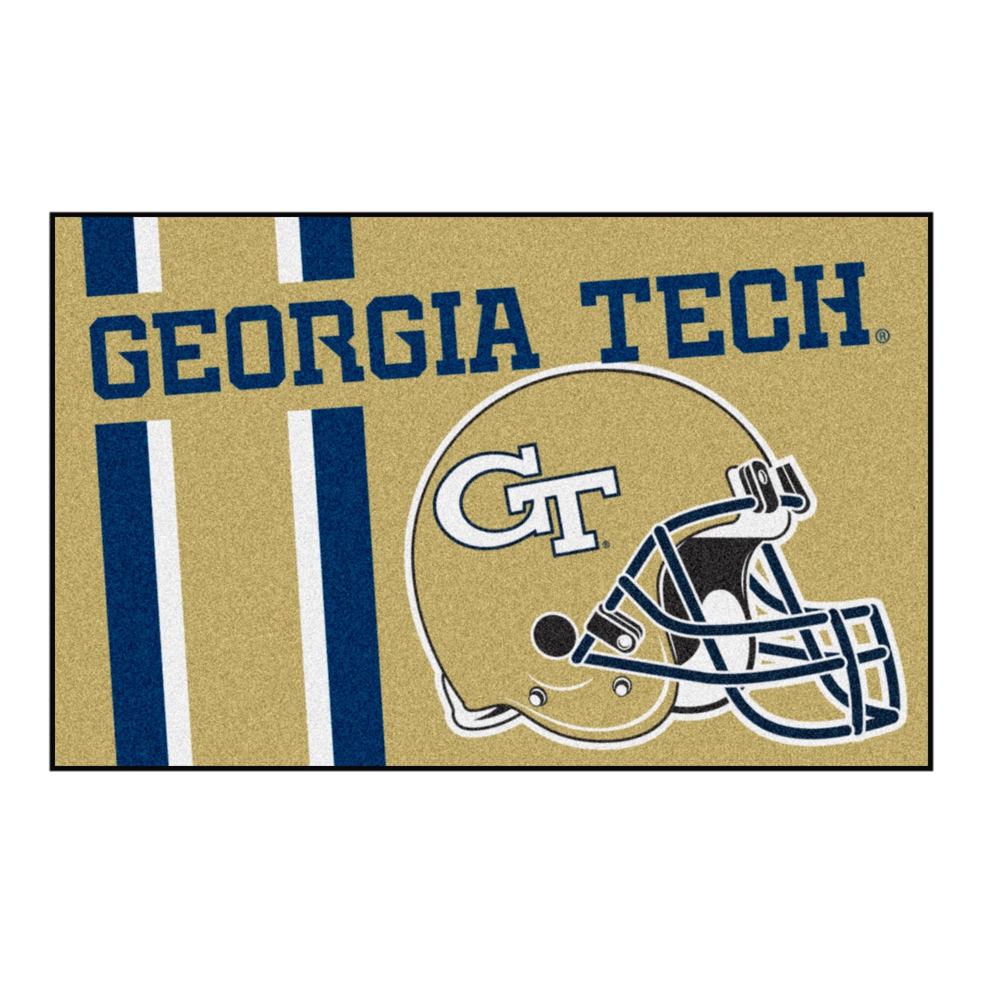 Shop Georgia Tech University Custom Logo Starter Rug Free