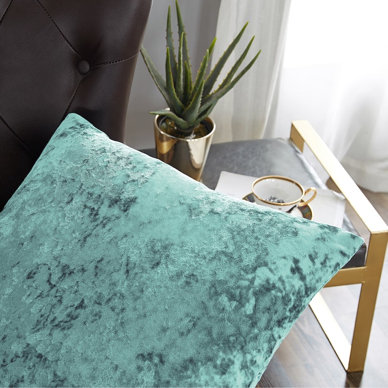 Rancho Crushed Velvet Throw Pillow Cover Set, NO INSERT