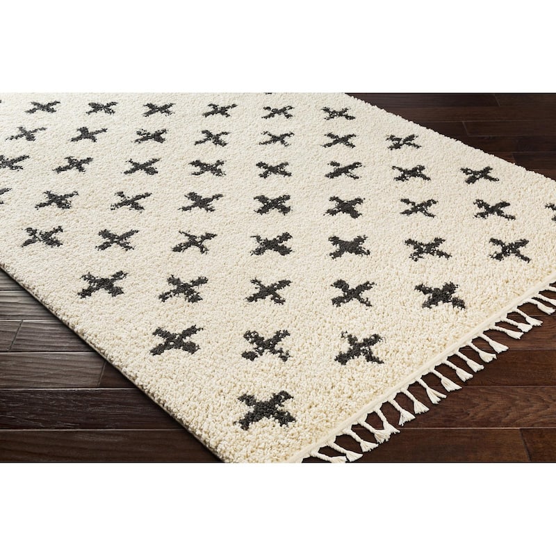 Livabliss Berber Shag Moroccan Tribal Area Rug