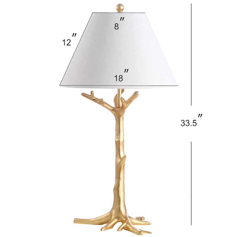 Arbor 33.5" Resin LED Table Lamp, Gold by JONATHAN Y