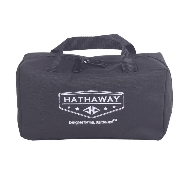 Hathaway Regulation Cornhole Bag Set with Included Case - Red/Blue