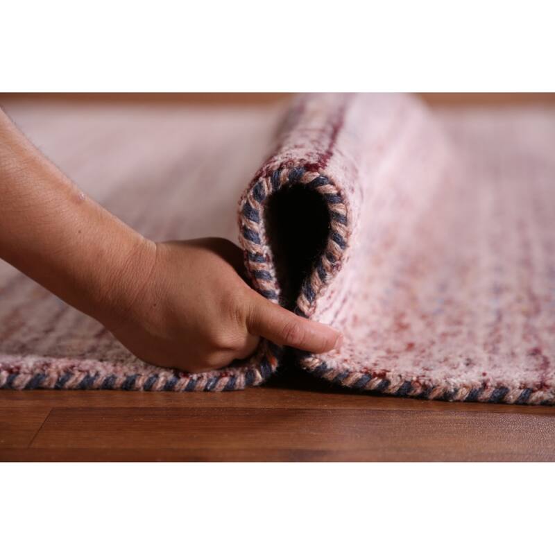 Hand Knotted Oriental 100% Wool Carpet Tribal Tribal Multi-Colored Gabbeh Area Rug - 10' 8'' X 7' 11''