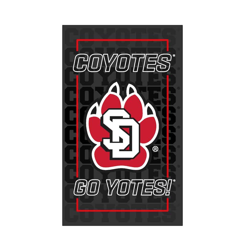 University of South Dakota LED Lighted Sign - Clear