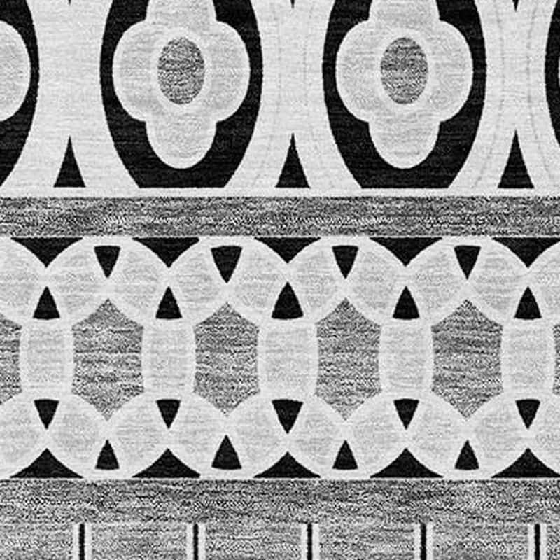 HomeRoots Quatrefoil Transitional Rectangle Outdoor Rug