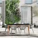 Option Black Table & Grey Aluminum Armchairs