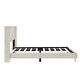 preview thumbnail 17 of 39, Queen Size Corduroy Platform Bed with Tufted Headboard and Metal Legs