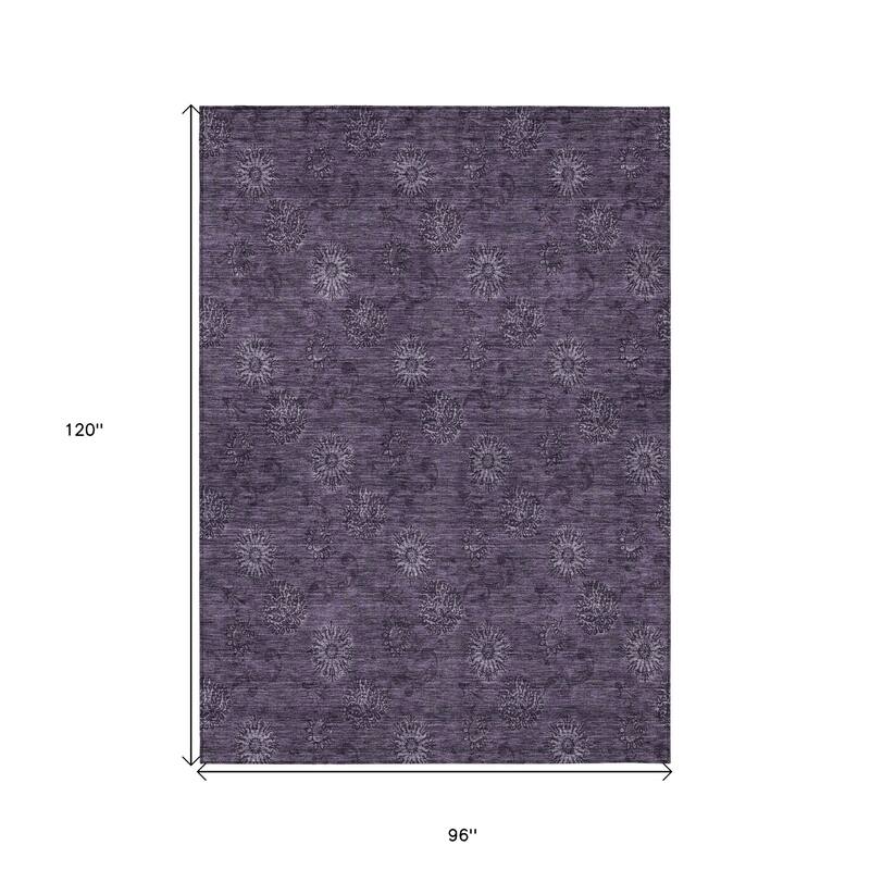HomeRoots Floral Transitional Rectangle Outdoor Rug
