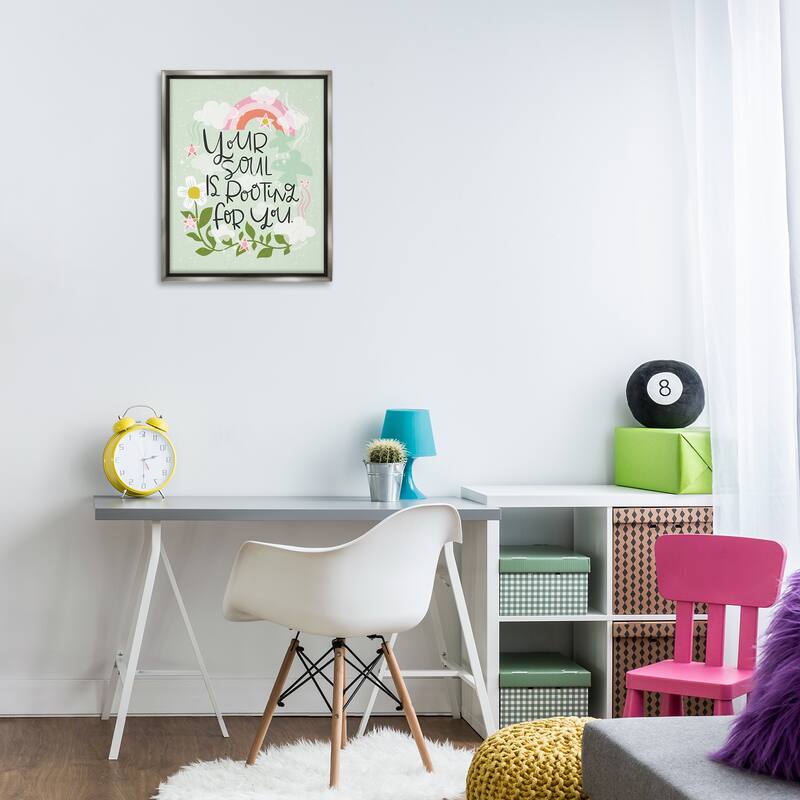 Stupell Your Soul Is Rooting For You Framed Floater Canvas Wall Art Design By Mandy Ford Art + Illustration