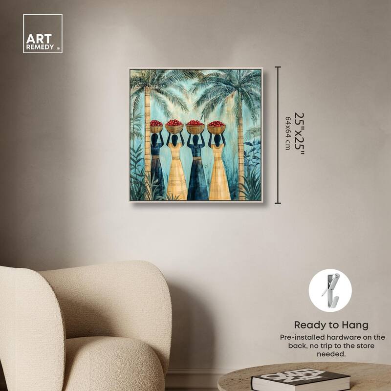 Walk Under Palms Canvas by Art Remedy