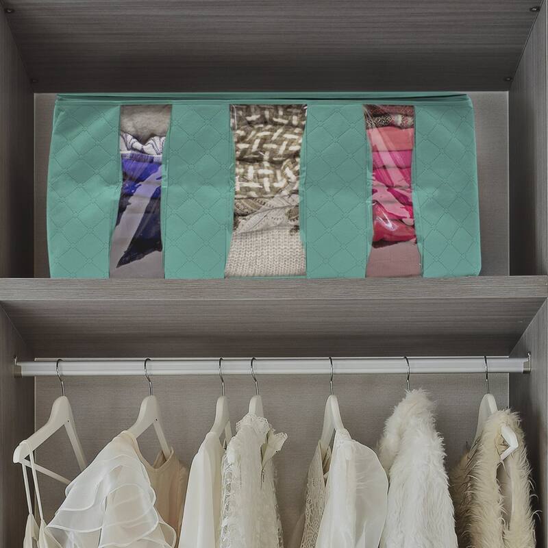 Foldable Storage Bag Organizers (Single) - 19" L X 14" W X 8" H