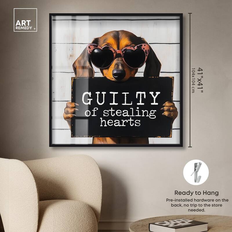 Guilty of Stealing Hearts Shadowbox by Art Remedy