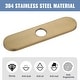 preview thumbnail 16 of 30, WOWOW Stainless Steel Kitchen Sink Faucet Hole Cover Deck Plate