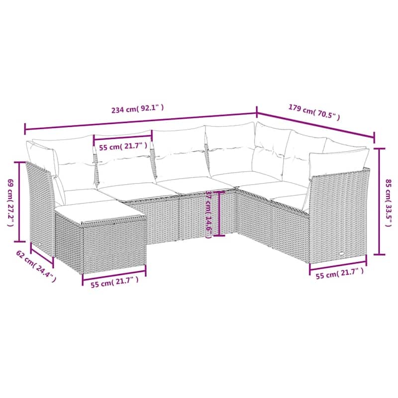 vidaXL Garden Sofa Set
