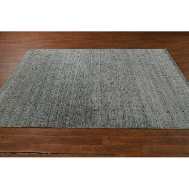 Hand Knotted Oriental 100% Wool Carpet Tribal Tribal Multi-Colored Gabbeh Area Rug - 7' 11'' X 5' 3''