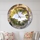 preview thumbnail 1 of 8, Designart 'Wild River Tube' Oversized Landscapes Wall CLock