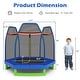 preview thumbnail 34 of 48, Costway 7FT Kids Trampoline Outdoor Indoor Recreational Bounce Jumper