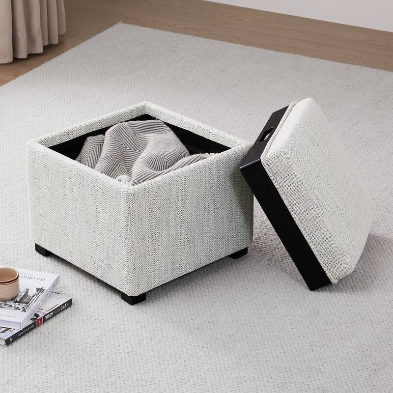Spruce & Spring Ethan Storage Stool Ottoman