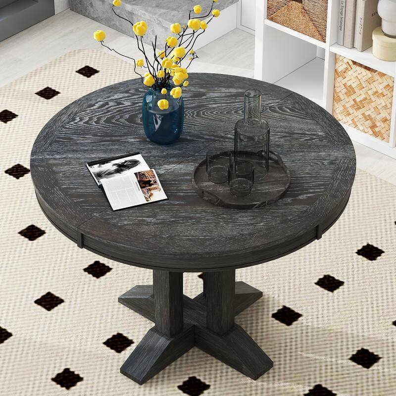 56'' Dining Table Extendable Oval Table