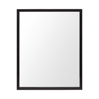 Bristol Espresso 24x30 Faux Wood Frame Bathroom Vanity Mirror - 25.5L x 1.8W x 31.5H