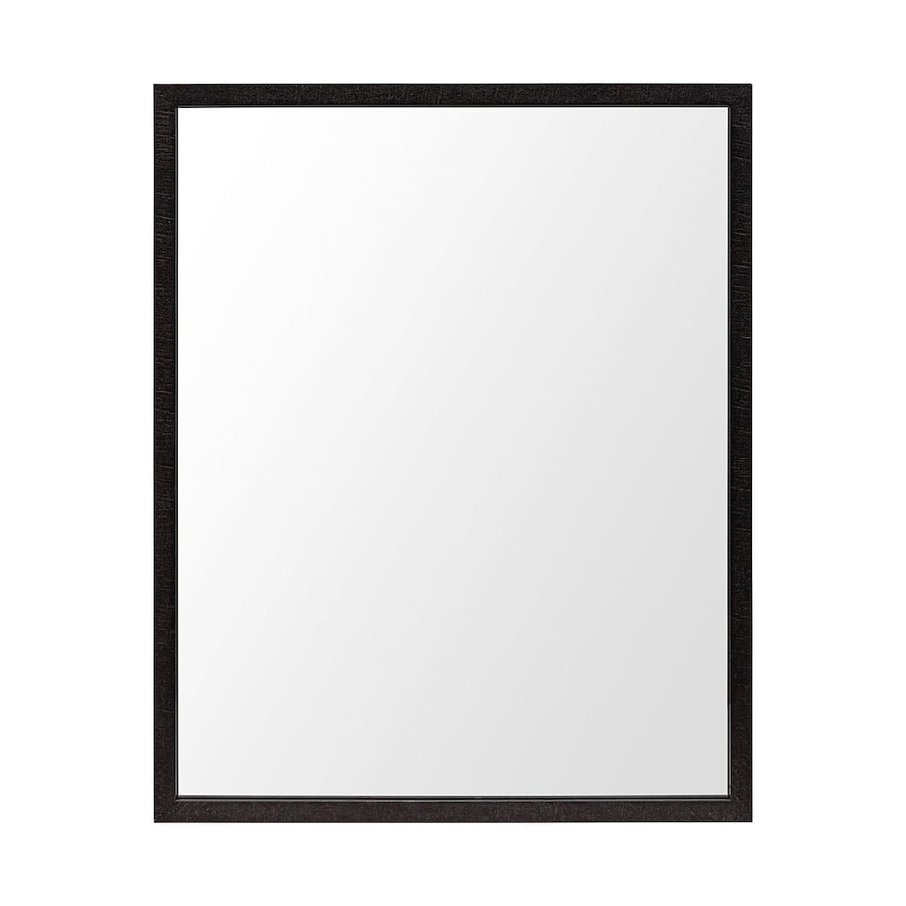 Bristol Espresso 24x30 Faux Wood Frame Bathroom Vanity Mirror - 25.5L x 1.8W x 31.5H