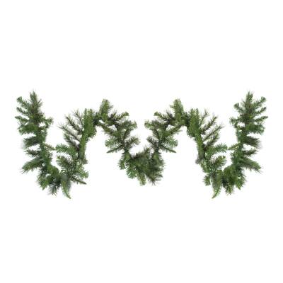 9' x 12" Mixed Green Canyon Pine Artificial Christmas Garland - Unlit