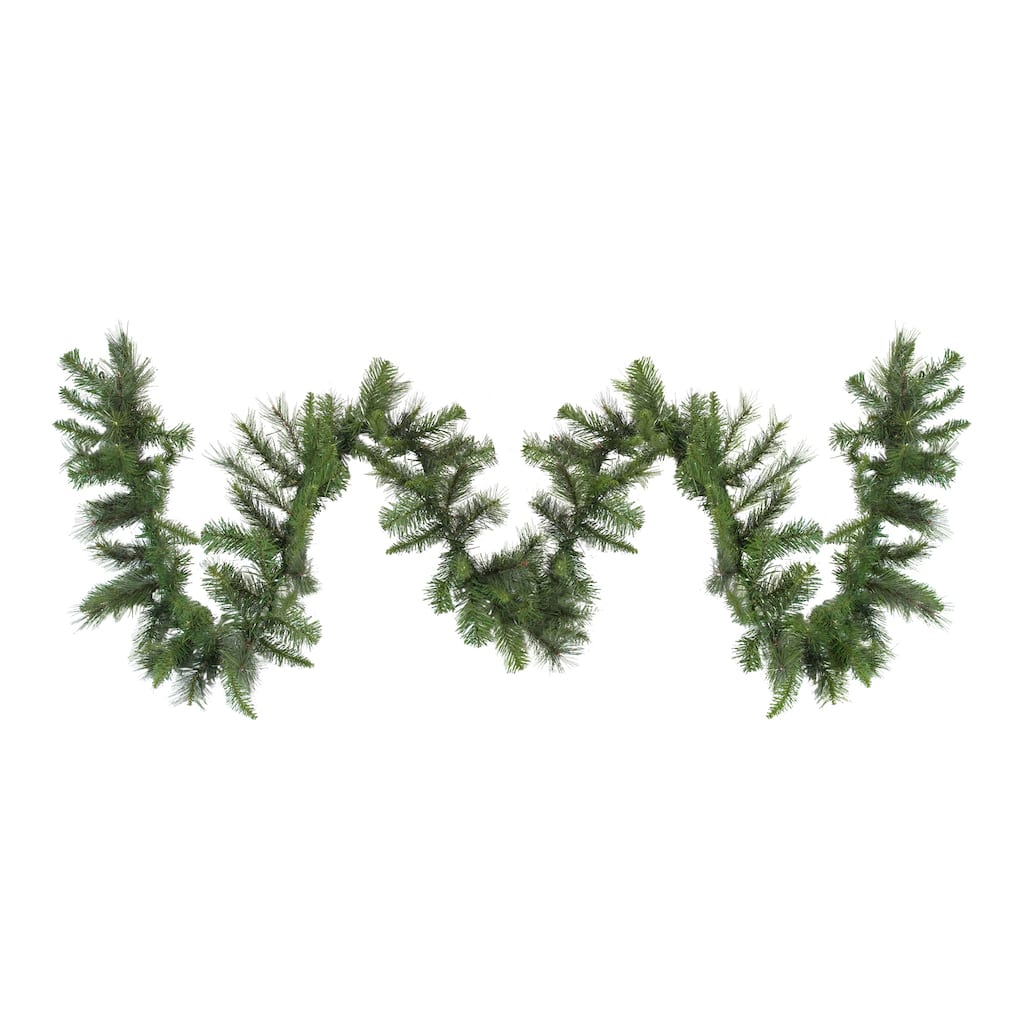 9' x 12" Mixed Green Canyon Pine Artificial Christmas Garland - Unlit