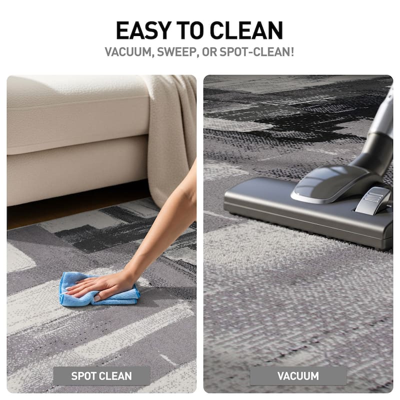 World Rug Gallery Modern Abstract Art Area Rug