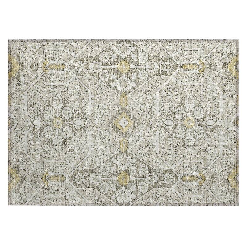 Machine Washable Indoor/ Outdoor Chantille Traditional Rug