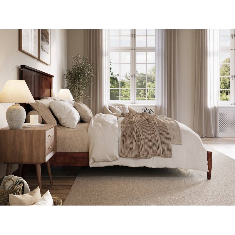 Naples Solid Wood Low Profile Platform Bed