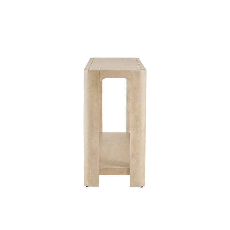 NPD Furniture Trevin 66" Console Table with Open Shelf