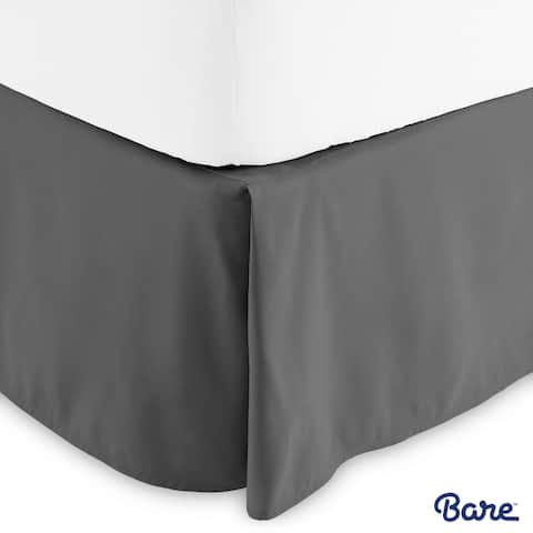 Bare Home 15-inch Drop Brushed Microfiber Bed Skirt Pleated Dust Ruffle