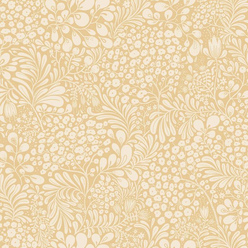 A-Street Prints Siv Butter Botanical Wallpaper