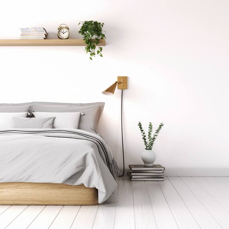 Elk Home Whitmire Brushed Gold With Metal Shade 1 Light Sconce