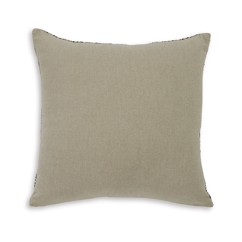 Nera 20 Inch Accent Pillow Set of 4, Distressed Chevron Pattern, Tan Black