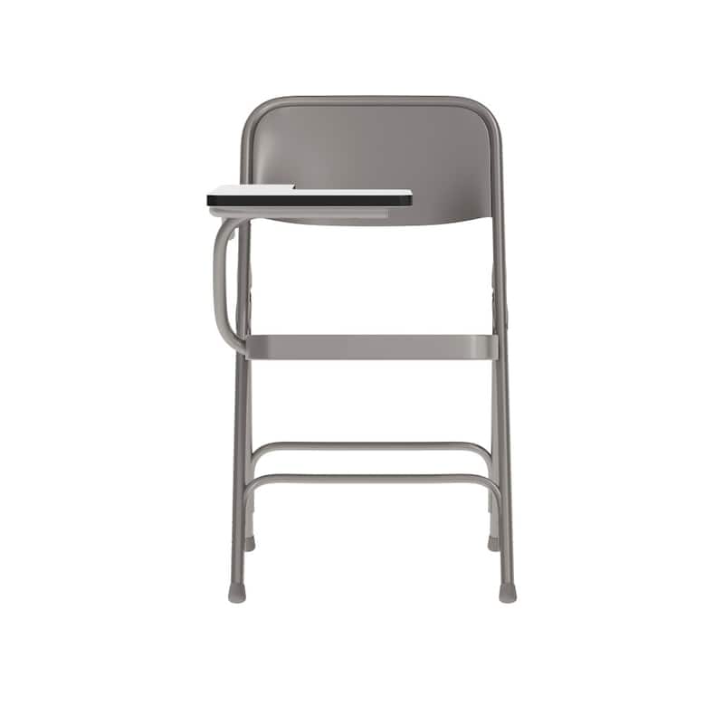 2 Pack Premium Steel Folding Chair with Right Handed Tablet Arm - 19.75"D x 18.5"W x 30"H