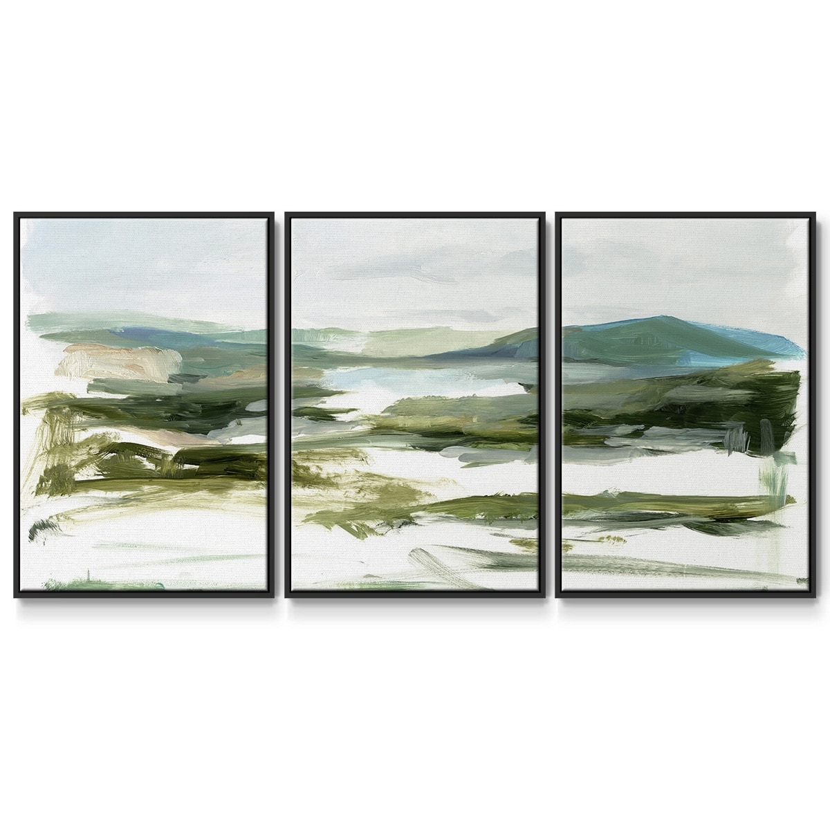 Marsh Sketch I - Multi Piece Framed Canvas