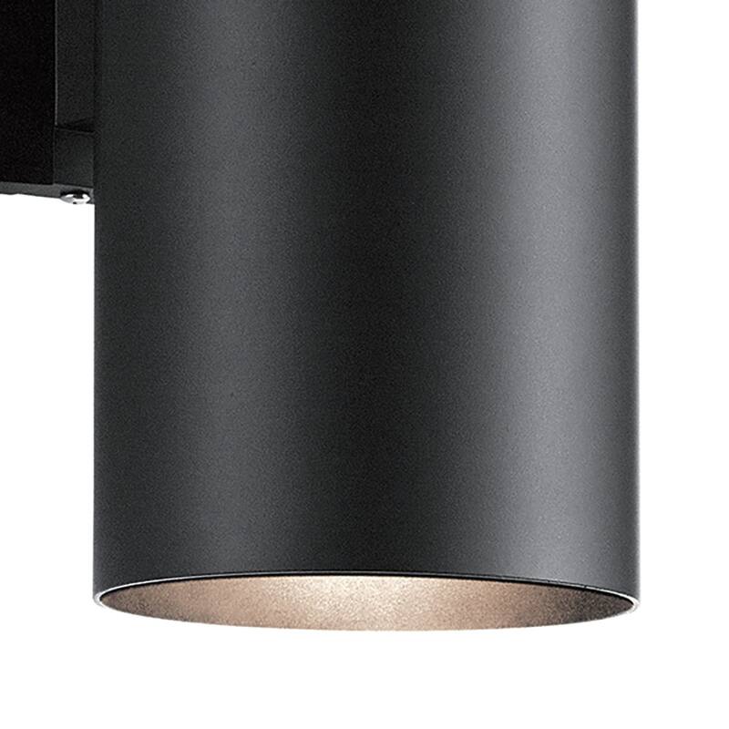 Kichler Cylinder 2 Light 15" Tall Outdoor Wall Sconce