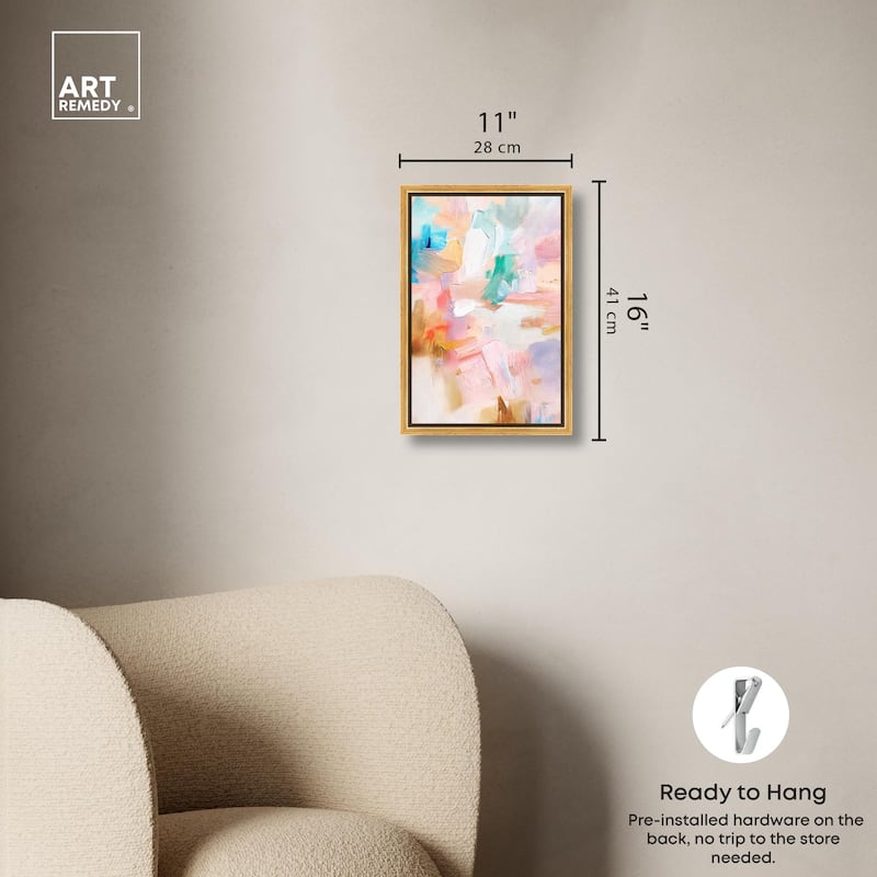 Rose Quartz II Canvas by Art Remedy