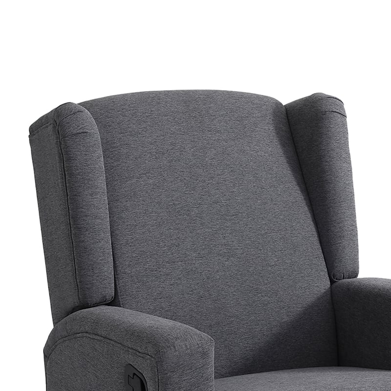 UIXE Upholstered Modern Swivel Glider Rocker Recliner