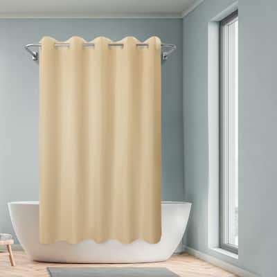 No Hook Shower Curtain or Liner, Water Repellent