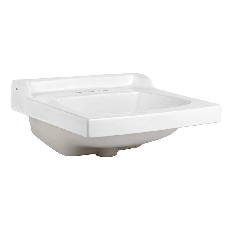 Fine Fixtures Ceramic Vanity Sink Top with Raised Back