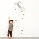 preview thumbnail 4 of 2, Lambs & Ivy Celestial Moon & Stars Toddler/Kids Growth Chart Wall Decal/Sticker