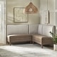 preview thumbnail 3 of 18, Lifestorey Phillips 3-Piece Upholstered Banquette Set Set of 3 - Brown/Beige Stripe