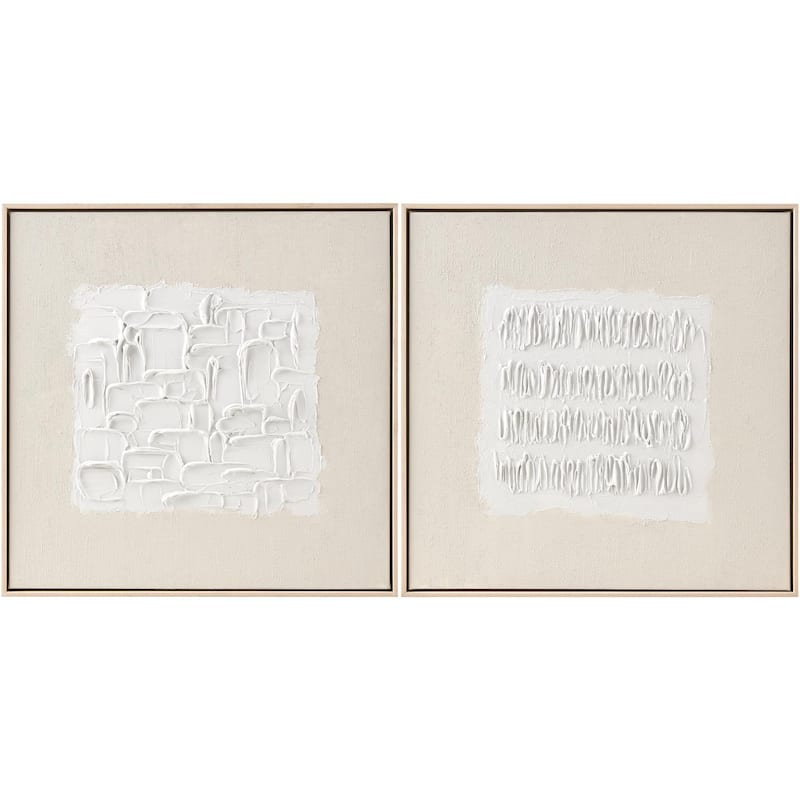 Livabliss Sea of Azov Modern Framed Art Set of 2 - Brown