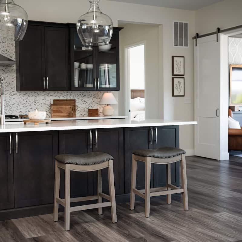 Maven Lane 26" Adrien Saddle Kitchen Counter Height Stool