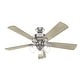 preview thumbnail 2 of 21, Hunter 52" Crestfield Ceiling Fan with LED Light Kit and Handheld Remote - Casual, Farmhouse, Transitional, Rustic