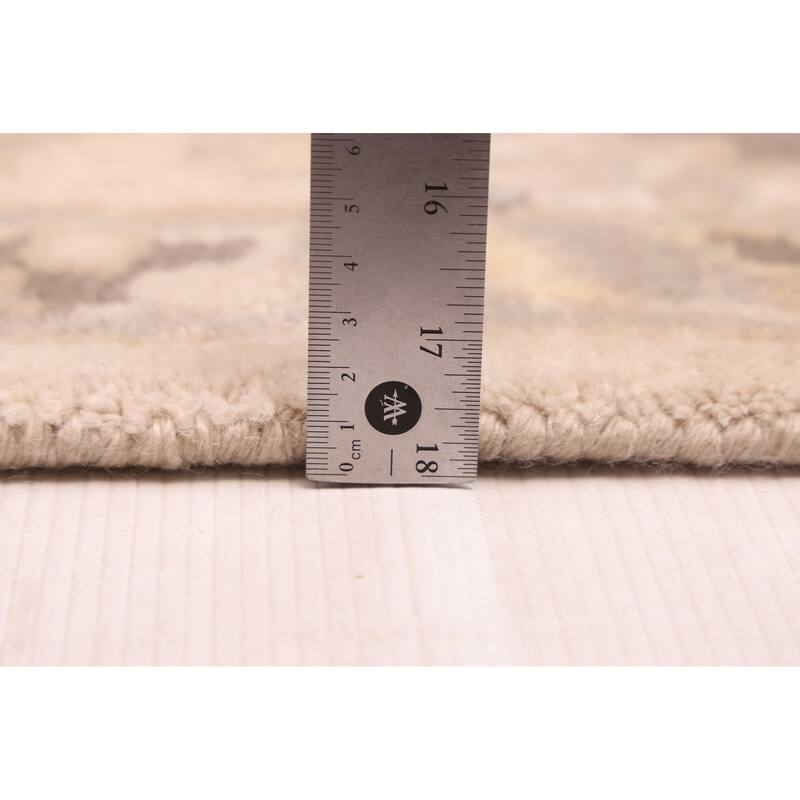 ECARPETGALLERY Hand-knotted Royal Oushak Light Grey Wool Rug - 10'2 x 13'11